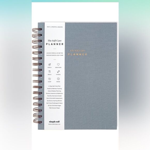 Simple Blue and Gold Design Planner new color is moon - Picture 1 of 15